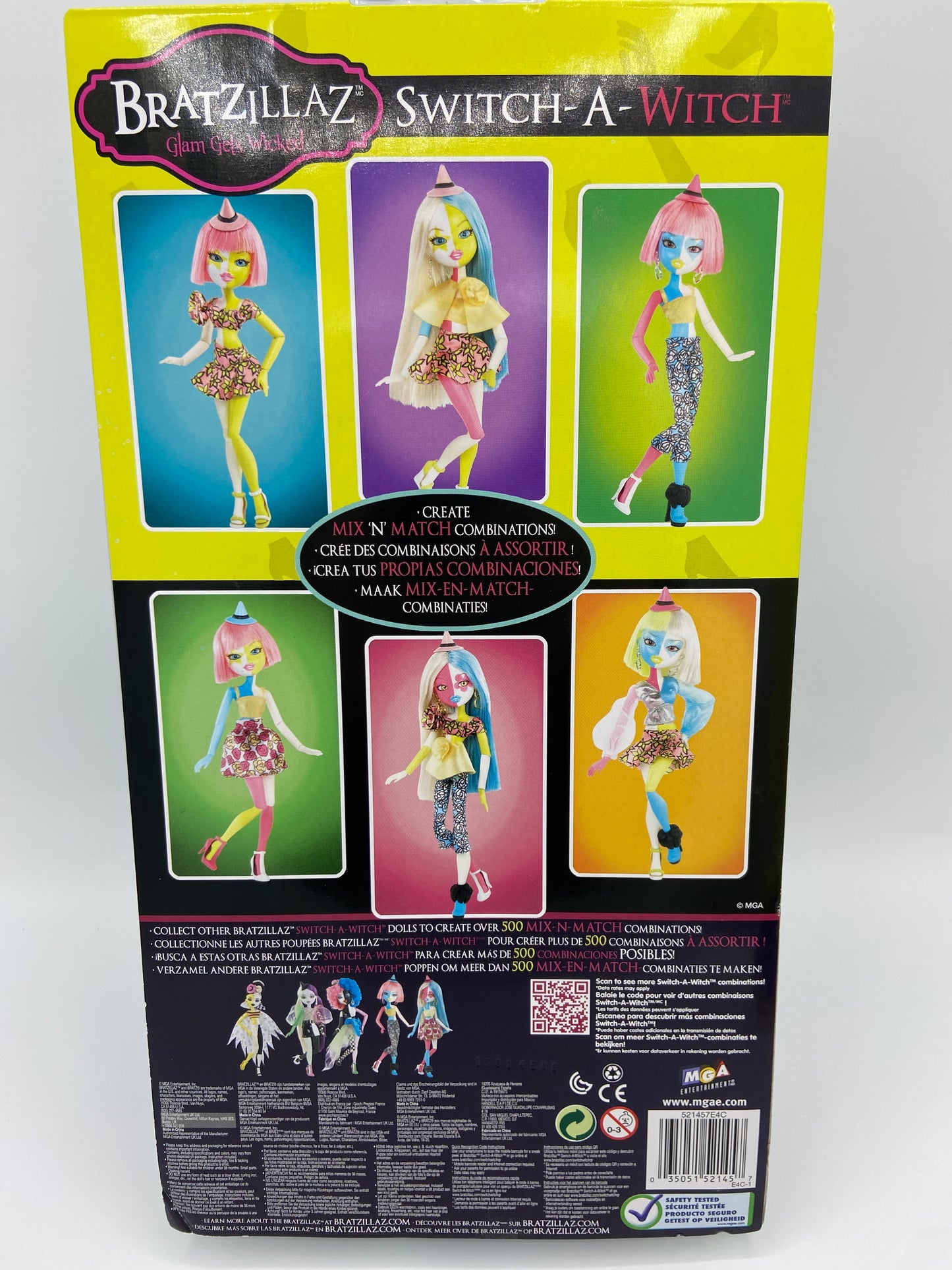 MGA Bratz Bratzillaz Glam Gets Wicked Switch A Witch Fashion Doll NIB Rare