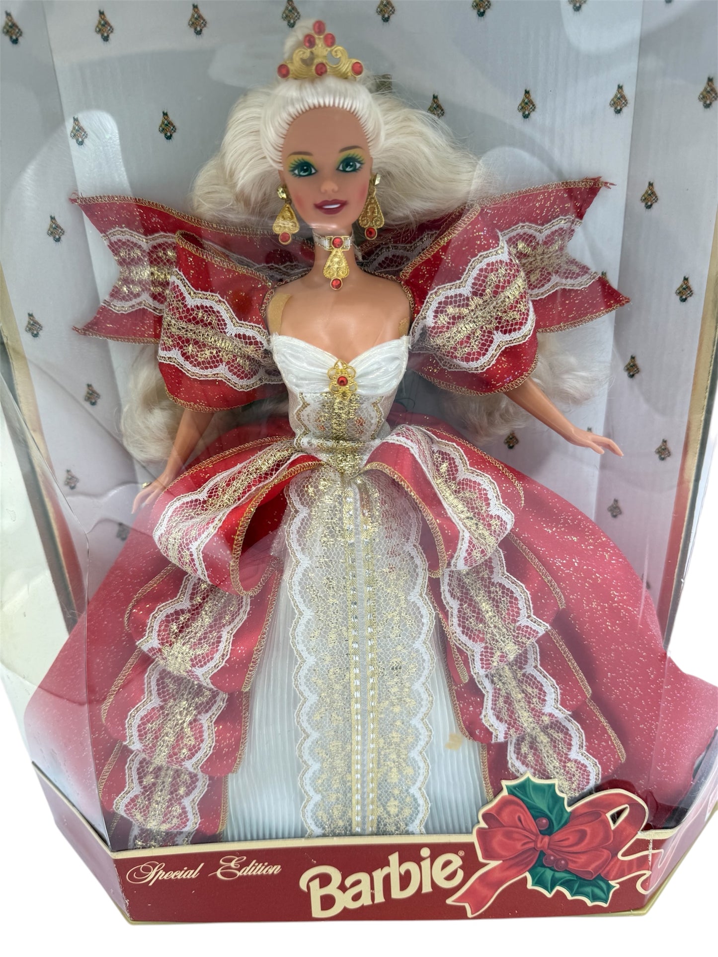 Barbie 1997 Blonde (RARE) Happy Holidays Doll Special Ed Mattel 17832 *Box Damage