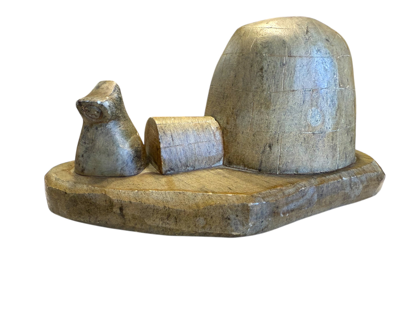 Eskimo Igloo Canadian German artist DIMU Dieter Muckenheim SCULPTURE Inuit Vtg