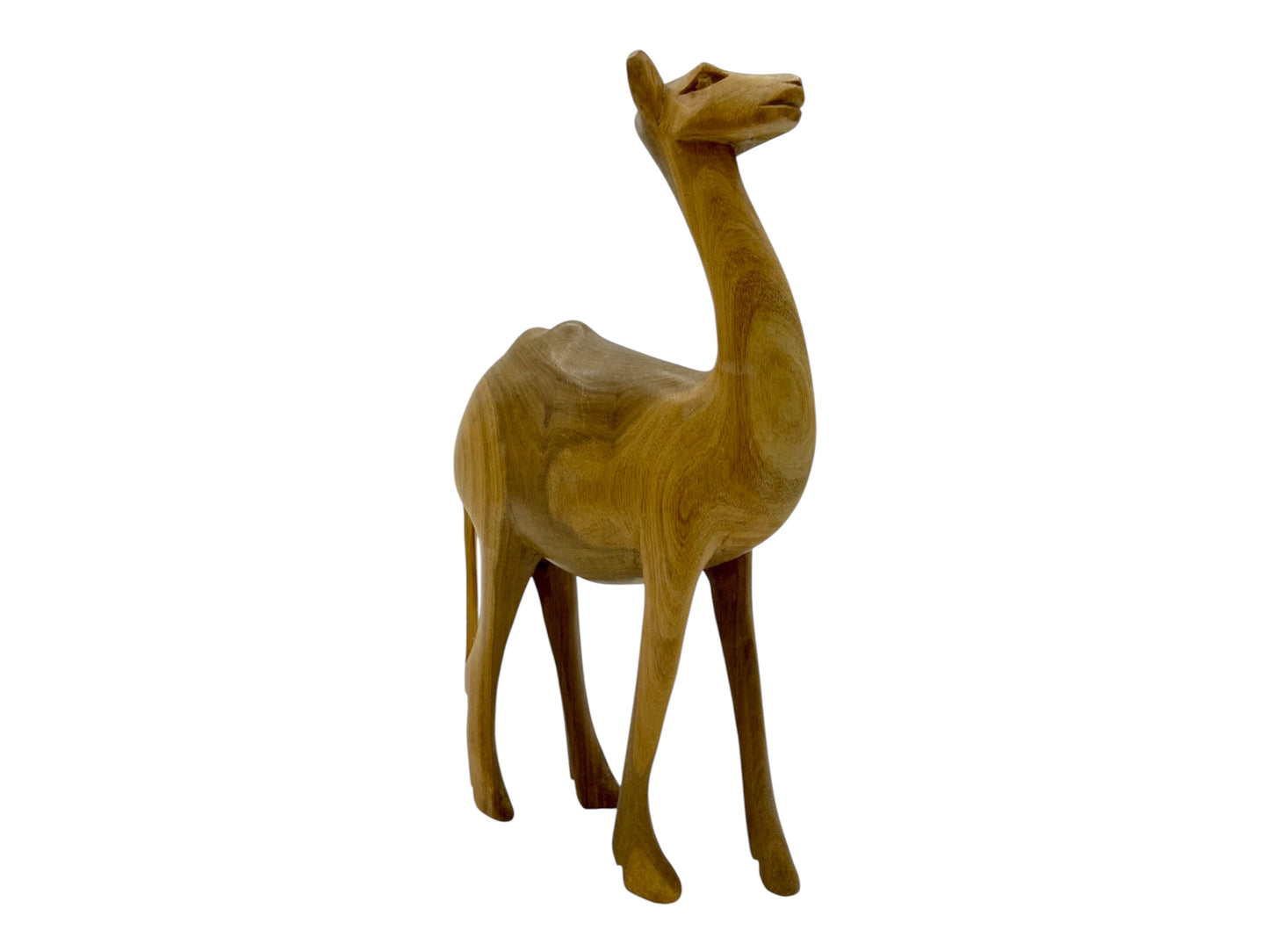 Camel Hand Carved Wood Vintage