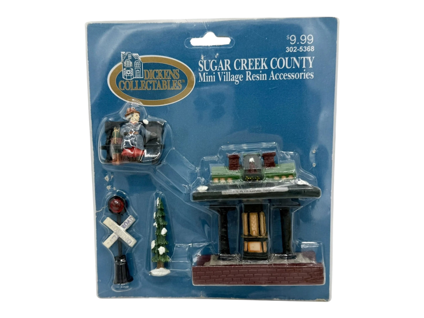 VTG Dickens Collectables Sugar Creek County Train Station Accessories Christmas