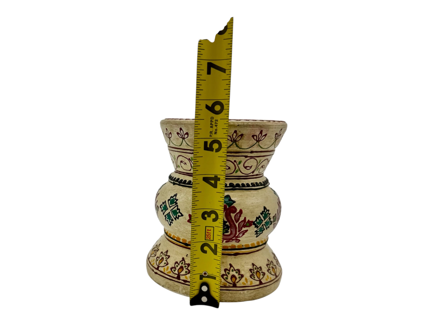 Bohemian Cost Plus Pillar Candle Holder Made In India 4.5” Vintage