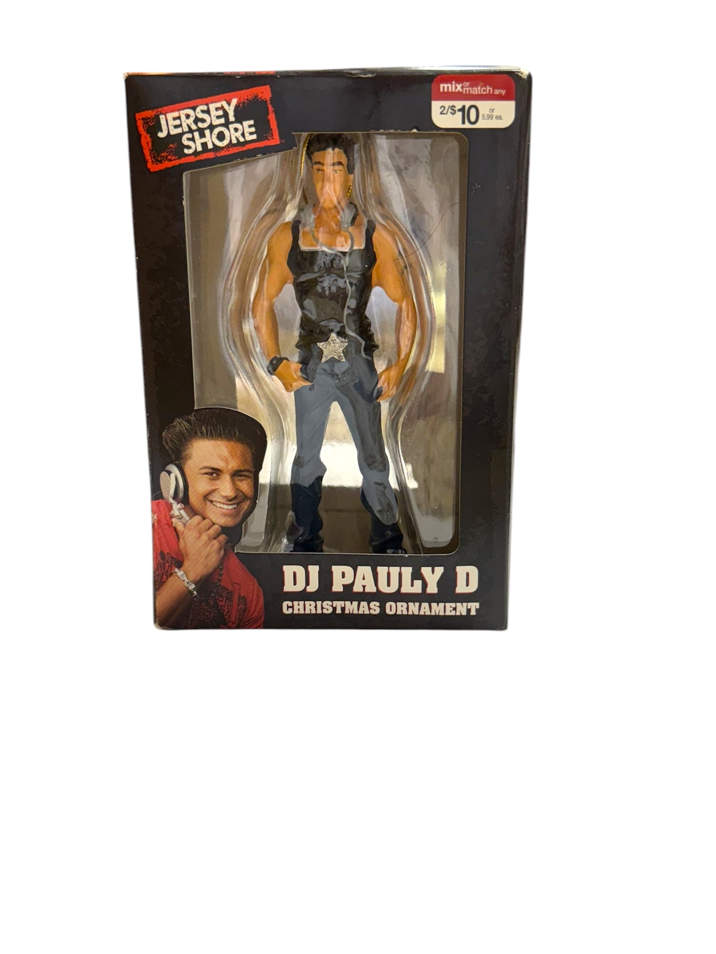 Jersey Shore DJ Pauly D Christmas Ornament New In Box