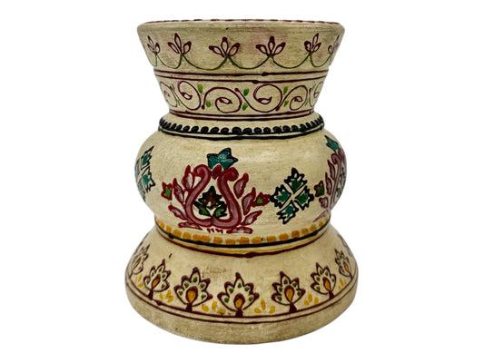 Bohemian Cost Plus Pillar Candle Holder Made In India 4.5” Vintage