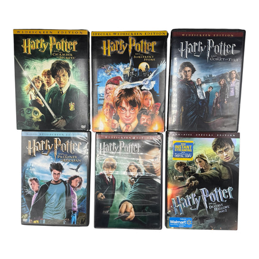 Harry Potter DVD Lot of 6 Movies