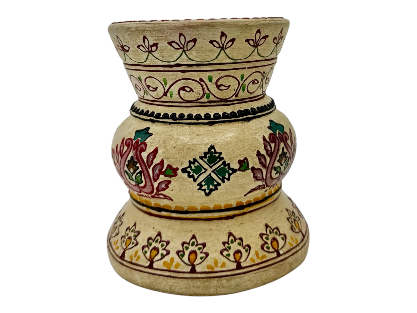 Bohemian Cost Plus Pillar Candle Holder Made In India 4.5” Vintage