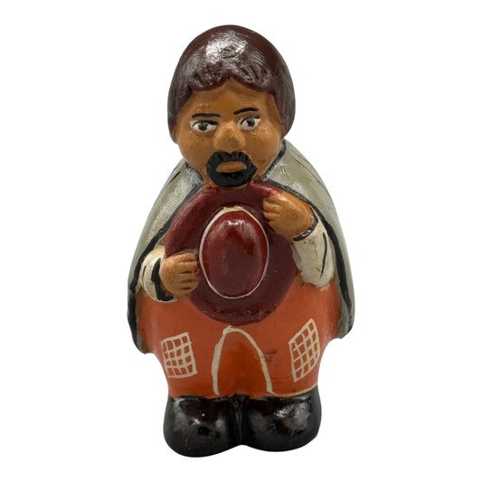 Peru Folk Art Nativity Replacement Figure Terra Cotta Clay Artisan Pottery