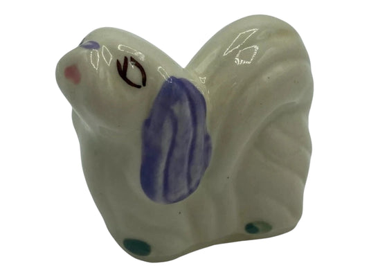 Shawnee Pottery Small 2" Ceramic Pekingese Figurine Vintage